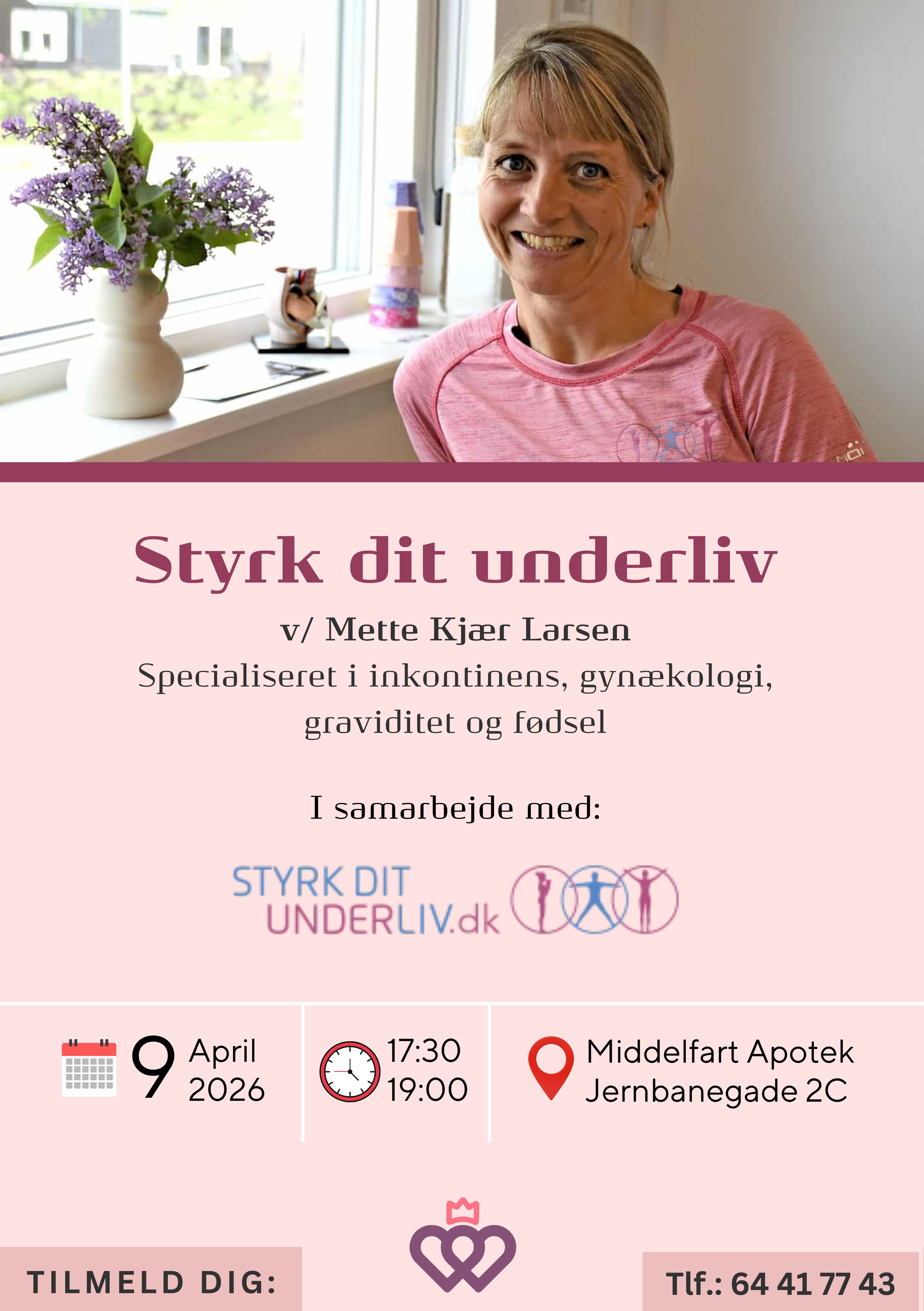 Torsdag d. 9/4 - Styrk dit underliv